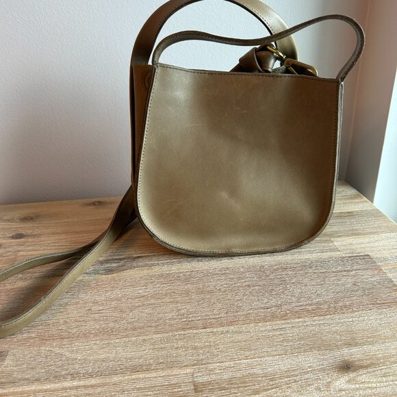 Madewell Tan Leather Crossbody Bag - Picture 2 of 3